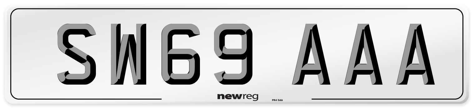 SW69 AAA Number Plate from New Reg